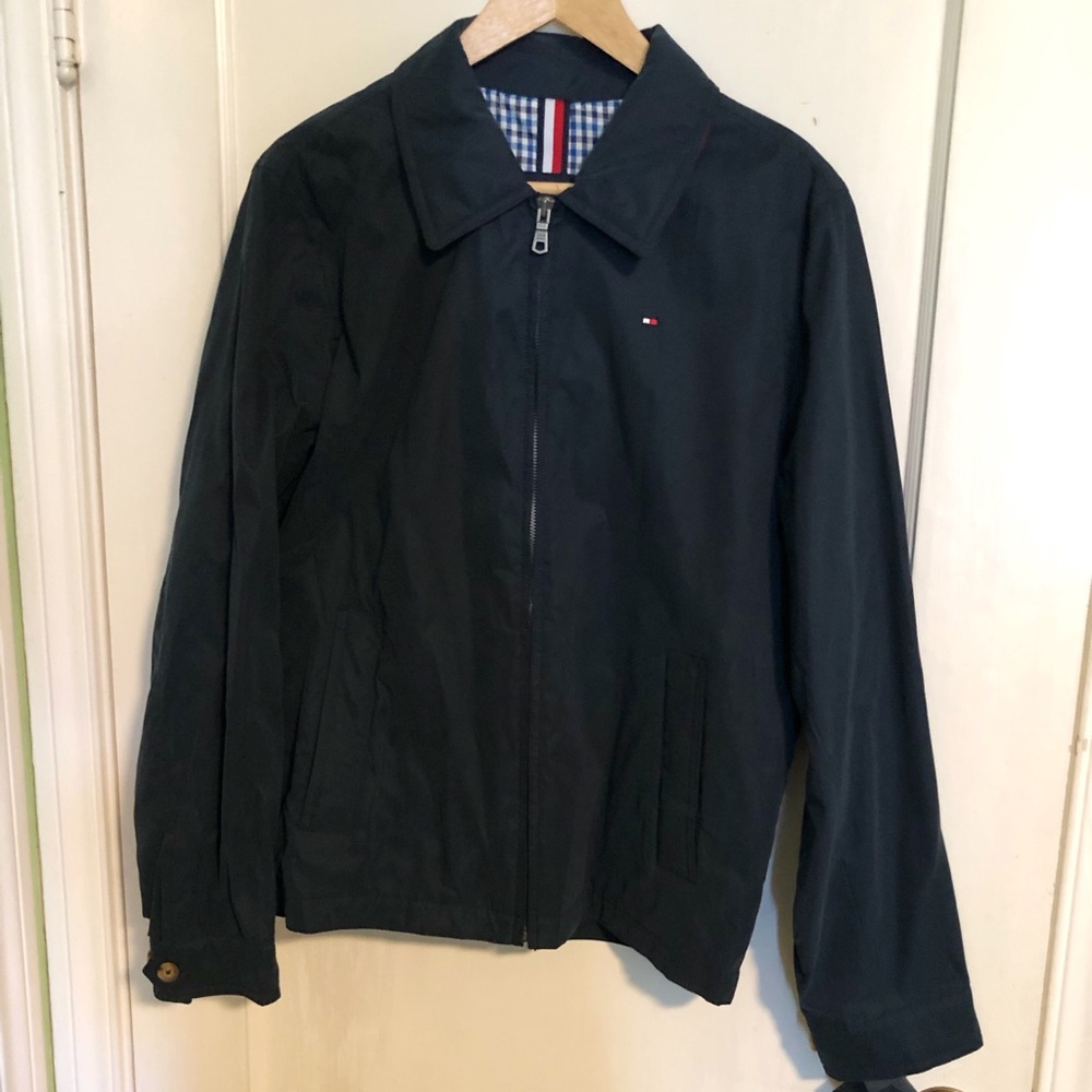 Tommy Hilfiger Black Windbreaker Jacket